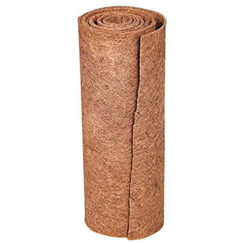Alfombra de coco de rodillo de reptiles de fibra de coco natural – reptiles camas para camas aislantes – Cesta para cama PAD – Decoración Gormyel