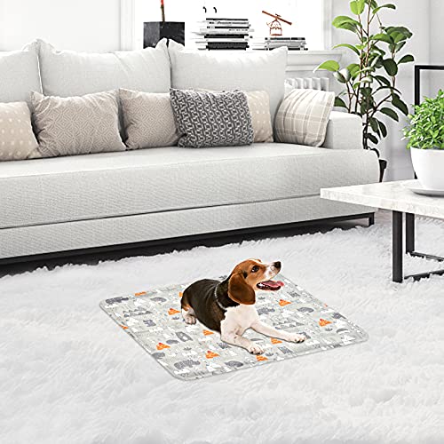 Alfombra Refrescante para Perros,Manta Refrigerante Gato,Alfombrilla de Refrigeración para Animales,Gel No Tóxico,Autoenfriante, Sofás,Perreras,Piso (40x50cm, Gris)