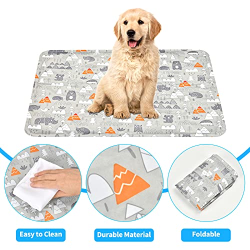 Alfombra Refrescante para Perros,Manta Refrigerante Gato,Alfombrilla de Refrigeración para Animales,Gel No Tóxico,Autoenfriante, Sofás,Perreras,Piso (40x50cm, Gris)