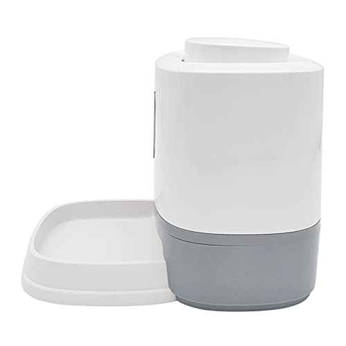 Alimentador Automático para Gatos Alimentador Automático Casero de 1.5L para Mascotas Dispensador Portátil de Alimentos para Perros Alimentador Disparador para Gatos Y Perros