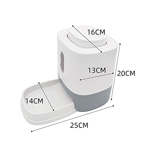 Alimentador Automático para Gatos Alimentador Automático Casero de 1.5L para Mascotas Dispensador Portátil de Alimentos para Perros Alimentador Disparador para Gatos Y Perros