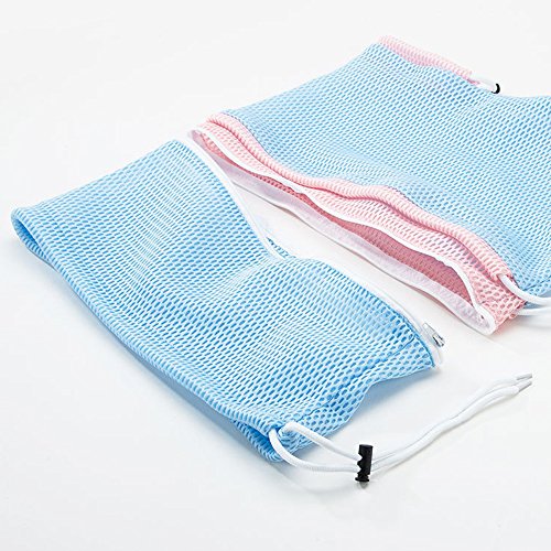 Alious Ciel - Bolsa de Lavado para Gatos, Duradera y Multifuncional para el Aseo de Mascotas, Bolsa de baño para Cortar uñas, Alimentos y Limpieza de oídos Azul y Rosa.