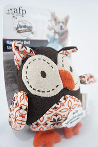 ALL FOR PAWS AFP4814 Peluche para Perros Mini Cutie Búho Vintage Pet
