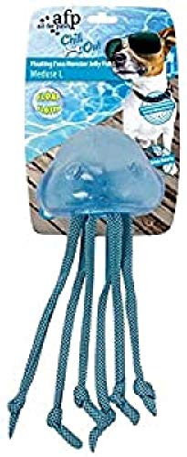 ALL FOR PAWS Juguete Flotante y Refrescante Chill out, En Forma de Medusa, Talla L, 8 cm