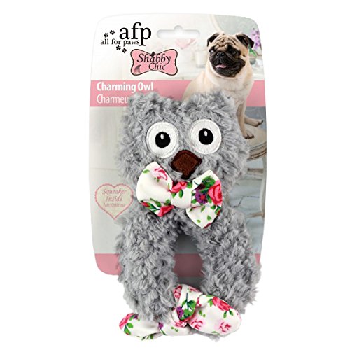 ALL FOR PAWS Juliet Peluche para Perros Búho Shabby Chic Charming, Cranberry