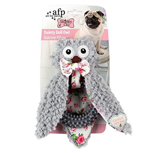 ALL FOR PAWS Peluche para Perros Ballerina Búho Shabby Chic, Cranberry