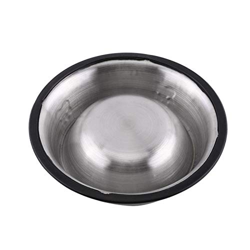 Allsor Cuenco del Animal doméstico del Cuenco del alimento para Animales del Acero Inoxidable del Cuenco del Perro para el Viaje casero(15cm)