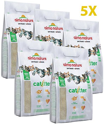 Almo Nature - Arenero para gatos, 5 unidades, 2,27 kg