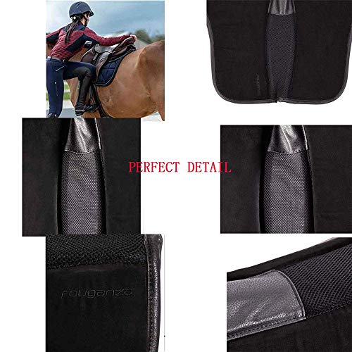 Almohadilla para Silla De Montar para Caballo Numnahs, Almohadilla De Equilibrio De Espuma para Deportes Ecuestres, Diseñada para Proteger La Piel del Caballo, Almohadilla para Silla De Montar Que AC