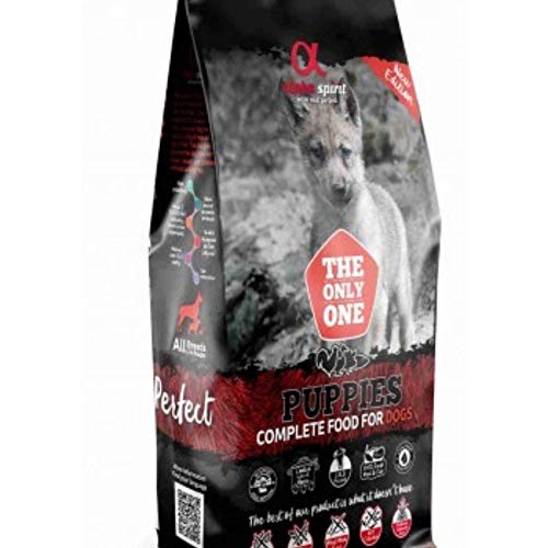 Alpha 8436586310165 Spirit Canine Puppy SEMIHUMEDO 1,5KG, Negro, Mediano