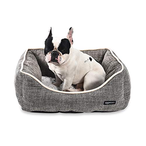 Amazon Basics Cama para mascotas, de tamaño mediano, marrón
