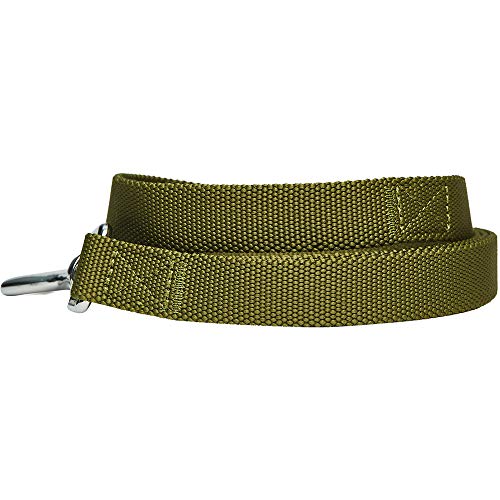 Amazon Brand - Umi Classic - Correa Resistente para Perros S, 150 x 1,5 cm, Correas básicas para Perros (Verde Oliva)