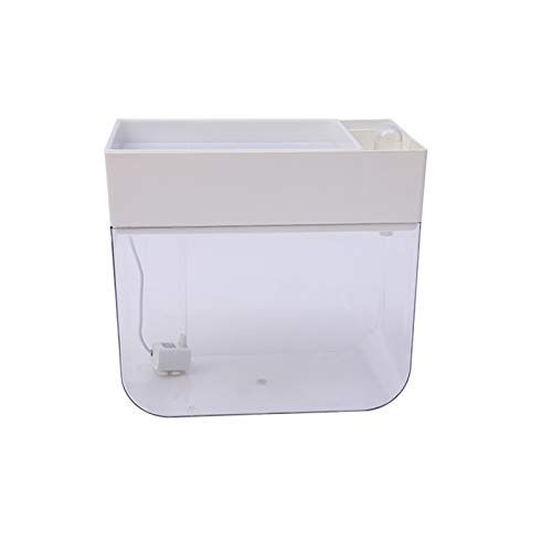 AMRU Pescado y Vegetales simbiosis Fish Tank, Brotes hidropónico Flower Plate cría ecológica Peces Tanque, Pescados del Tanque del Acuario, Blanco, 8 L