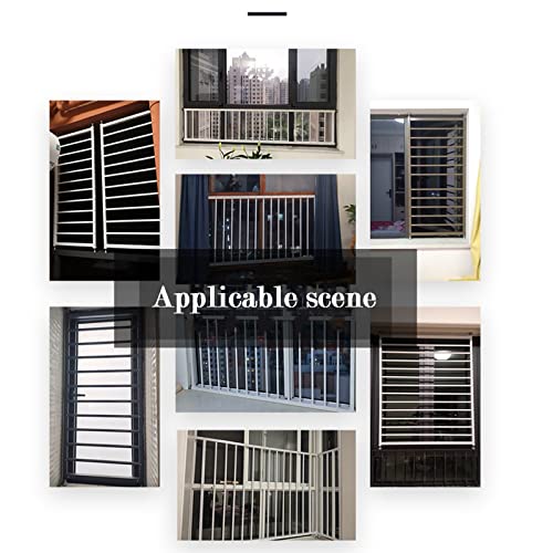 AMSXNOO Barras de Seguridad para Ventana, Robo Proteccion Sin Perforaciones Metal Barrera Safety, Ventana Guardia Barras para Niños Bebés (Tamaño : 80X40CM)
