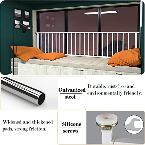 AMSXNOO Barras de Seguridad para Ventana, Robo Proteccion Sin Perforaciones Metal Barrera Safety, Ventana Guardia Barras para Niños Bebés (Tamaño : 80X40CM)