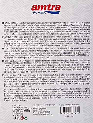 Amtra Zeo Stone, 1200 gr, 1.2 kg (Paquete de 1)