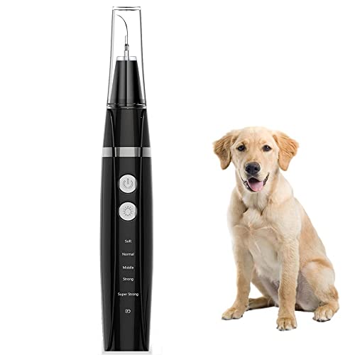 Anazoo Limpiador de Dientes eléctrico, pulidor Dental de Animales, Herramienta de blanqueamiento de Dientes de Perro Gato, Cuidado Dental para clínica doméstica y Peluquero de Mascotas (Negro)