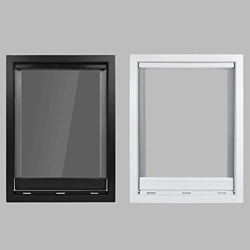 Andylies Cerradura de Seguridad de Puerta Abatible para Perros y Gatos Puerta Abatible Kit de Puerta de Puerta de Mascotas PláStico ABS Puerta de Perro y Gato para Ventana de Pantalla A
