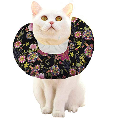 ANIAC - Collar para Mascotas Ajustable y cómodo de recuperación Suave y Protector de Cuello en Forma de E para después de la cirugía, sin estrés, curación de heridas para Gatos
