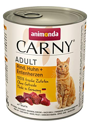 Animonda Carny Adult Rind, Huhn & Entenherzen 800g (Menge: 6 je Bestelleinheit)