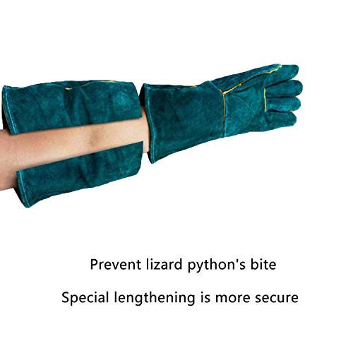 Anti-Mordidas Guantes ara Manejo de Animales, PeSandy 60CM Guantes de Trabajo Duraderos para Bañarse, Arreglarse, Soldar, Manipular Perros/ Gatos/ Aves/ Serpientes/ Loros/ Lagartos/ Reptiles