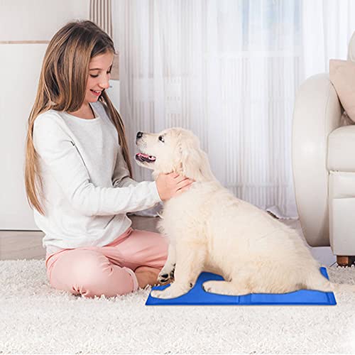 Apto para Perros y Gatos Alfombrilla de refrigeració (40*30cm),Cama refrescante para Perro，Alfombrilla refrescante para Mascotas，Hecho de Gel autoenfriante no tóxico