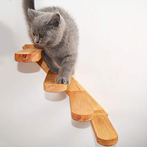 árbol de gato Gato juguete de pared montado en la pared escalada escalera escalera escaleras de madera plataforma saltando marco gatito saltar tablero gato muebles gato árbol árbol de gato para gatos