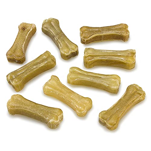 ARQUIVET Hueso prensado Piel de Vacuno - 5 cm (Bolsa 50 uds) - Snacks para Perros - Chuches, golosinas, premios, recompensas, chucherías caninas - Producto Light bajo en Grasas