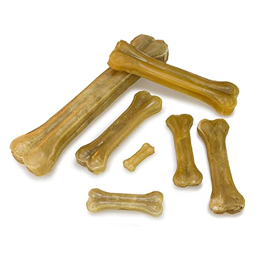 ARQUIVET Hueso prensado Piel de Vacuno - 5 cm (Bolsa 50 uds) - Snacks para Perros - Chuches, golosinas, premios, recompensas, chucherías caninas - Producto Light bajo en Grasas