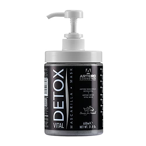 Artero Detox Vital. Mascarilla de Carbón Activo para Perros y Gatos. 650ml