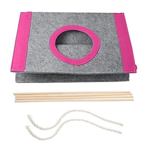 ASOCEA Casa de refugio de animales pequeños Hamster Hamaca triangular Cama de refugio para mascotas con ventana circular para cobayas, chinchilla, erizo, rata, ardilla, hurón, conejito enano