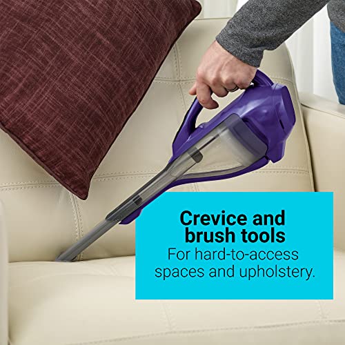 Aspiradora de mano Black+Decker para mascotas, inalámbrica, color morado (HLVA325JP07)