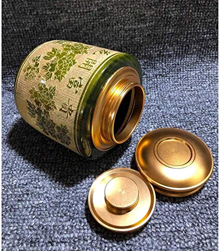 Ataúdes y urnas La cremación de madera Urna funeraria Urna Memorial, hecha de oro Seda Nanmu, Humana y de cenizas mascotas, sello de vacío de doble tapa y tornillo de cierre, hasta 25 libras, amarillo