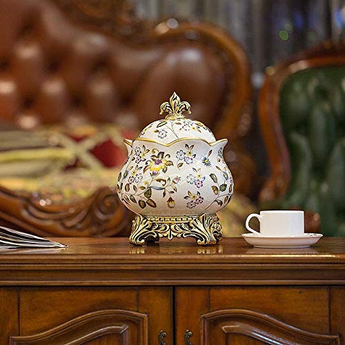 AWAING Urnas para Cenizas La cremación de mascotas urna for cenizas urna funeraria for el adulto y de las cenizas del animal doméstico, perro, gato, de estilo europeo gran tanque de almacenamiento fra