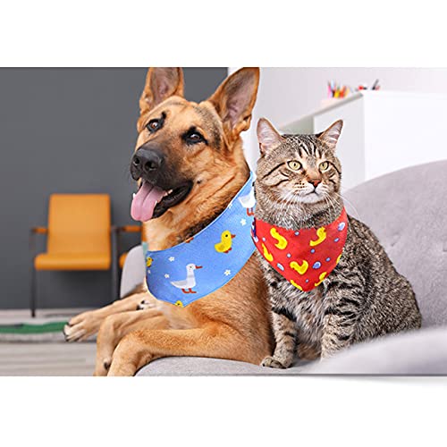Babero de Enfriamiento para Mascotas Toalla Fresca para Perros Banda Triangular Fría para Mascotas, Bufanda de Enfriamiento para Mascotas para Gatos/Perros,Red Yellow,L(Neck40