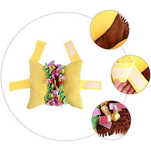 Balacoo Arnés de Malla para Perro Chaleco Acolchado sin Comodidad Ajustable para Perro Gato Erizo Traje de Ropa Divertido Trajes para Gatito Amarillo