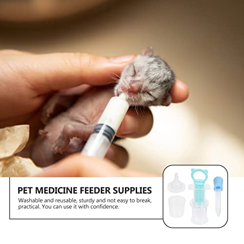 Balacoo Herramienta de Alimentación de Medicina para Gatos Animales Pequeños Alimentador de Leche Pet Jeringa Kit para Gatos Perros Pequeños Animales