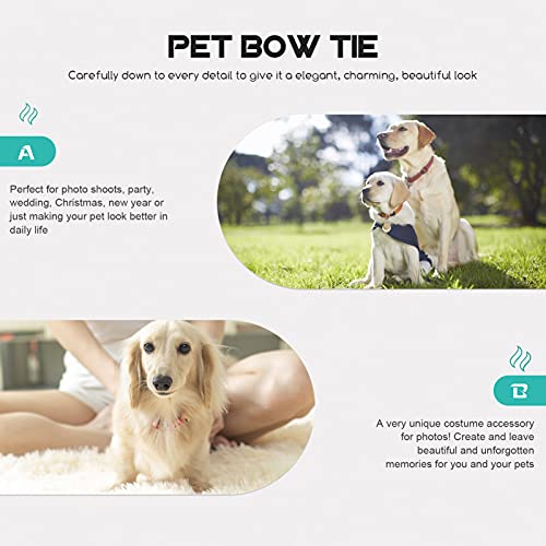 Balacoo Pajarita Ajustable para Mascotas Corbata para El Cuello para Mascotas Corbata para Disfraz Lazo para Cachorros Corbatas de Aseo para Perros Pequeños Gatos Cachorritos Accesorios