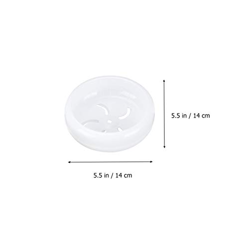 Balacoo Rueda de Hámster Silenciosa Rueda de Ejercicio para Ratones Rata de Jerbo (Blanca)