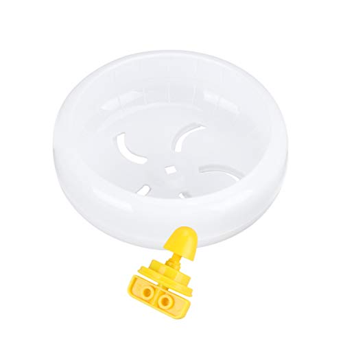 Balacoo Rueda de Hámster Silenciosa Rueda de Ejercicio para Ratones Rata de Jerbo (Blanca)