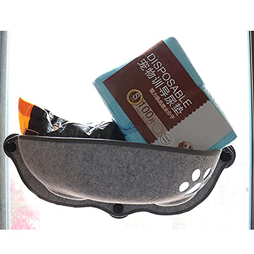 Balcón para Tomar el Sol Gato Ventana Hamaca para Mascotas extraíble Gato Ventana Cama Hamaca Viaje en Coche con Gato Ventana Cama 15 kg 20 kg-Rosa Media Luna, S