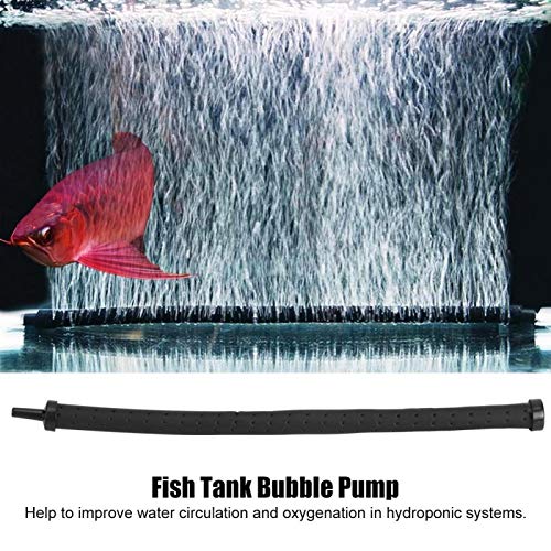 Barra de Burbujas, Plástico, Oxígeno, Acuario, Barra de Burbujas de Aire para Acuario, Pecera, Accesorios de Acuario para Mejorar la Circulación del Agua(5 paquetes de una sola cabeza de 30cm)