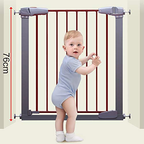 Barrera de Seguridad, Presión Compuerta De Seguridad Fit, Puerta De Metal For Niños, Bebé Y Perro Casero De La Puerta De La Escalera Gates, De Cierre Automático, Fácil De Instalar, Se Adapta A Los Esp
