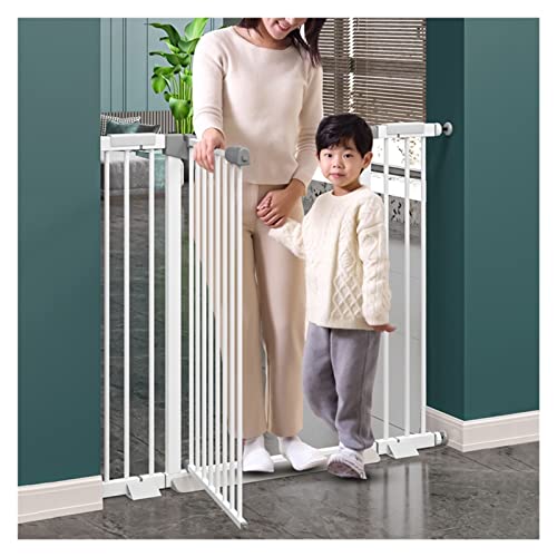 Barrera Seguridad Niños Escalera, 103 Cm Extra Alto Puertas De Seguridad para Niños Cierre Automático Uso Más Suave Y Silencioso para Escaleras Y Pasillos Interiores Y Exteriores