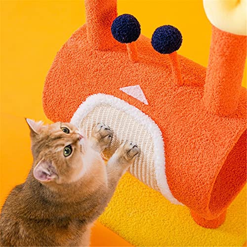 BDBD Poste Rascador para Árbol y Torre para Gatos, Torre Estable para Gatos con 1 Habitación, Muebles de Actividades para Mascotas en el Interior, Casa de Juegos