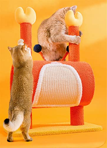 BDBD Poste Rascador para Árbol y Torre para Gatos, Torre Estable para Gatos con 1 Habitación, Muebles de Actividades para Mascotas en el Interior, Casa de Juegos