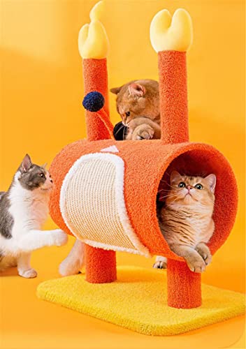 BDBD Poste Rascador para Árbol y Torre para Gatos, Torre Estable para Gatos con 1 Habitación, Muebles de Actividades para Mascotas en el Interior, Casa de Juegos