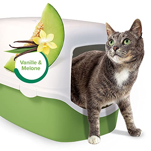Beaphar Desodorante para Arena para Gatos con Aroma Fresco de Vainilla y melón, Aroma Fresco para el arenero para Gatos, Hace Que la Arena para Gatos dure más Tiempo, pH Neutro, 400 g