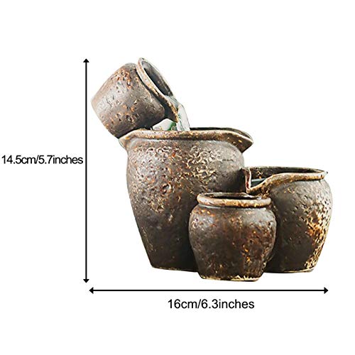 Bebederos para mascotas, Bebederos de circulación automática, Bebederos de cerámica para perros y gatos, Adornos decorativos para plantas caseras en macetas, para gatos y cachorros