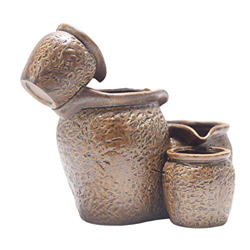 Bebederos para mascotas, Bebederos de circulación automática, Bebederos de cerámica para perros y gatos, Adornos decorativos para plantas caseras en macetas, para gatos y cachorros